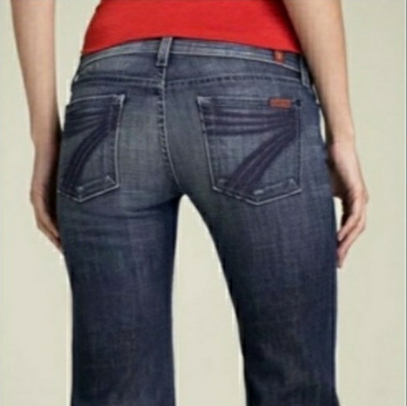 7 For All Mankind Denim - 7 For All Mankind Dojo Flare Jeans 28 × 29…